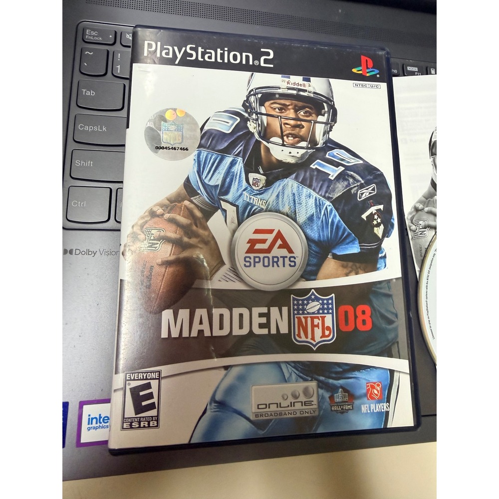 Madden NFL 08 Sony PlayStation 2 PS2 Game CIB Vince Young‎ EA Sports